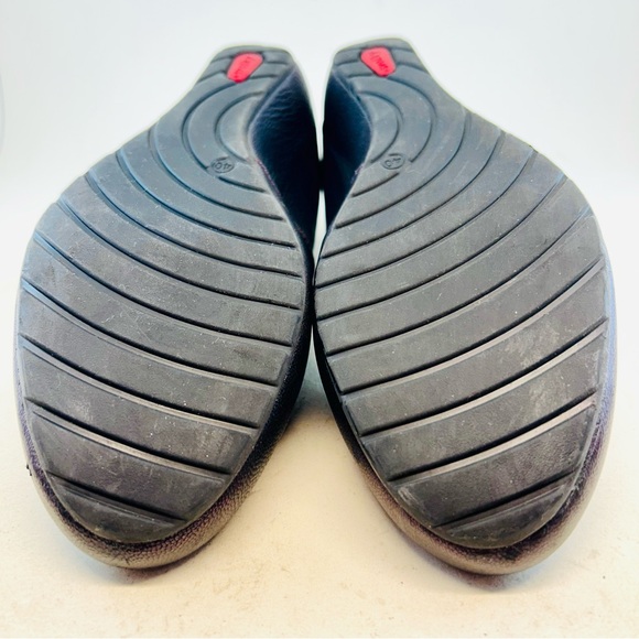 Wolky Black w/Red Metallic Shimmer Valentine Ballernina Wedges, size 40 US 9 - Picture 10 of 11